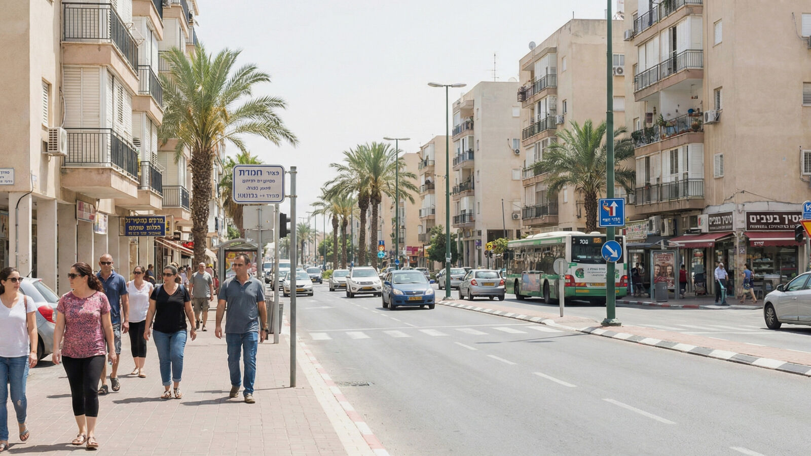 עצירה מקרית באשדוד באמצע היום